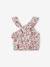 Blouse à volant asymétrique fille imprimée fleurs écru - vertbaudet enfant 