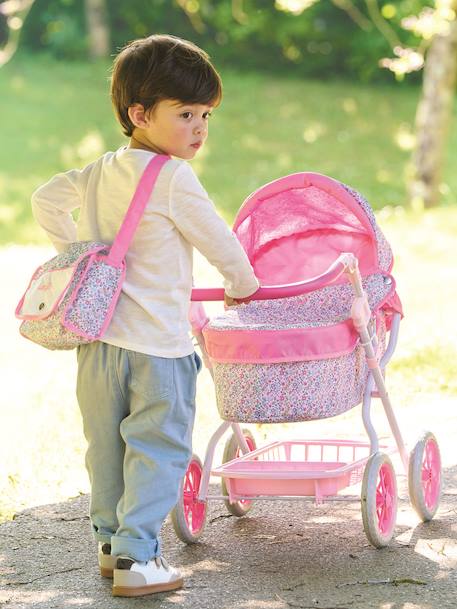 Landeau floral pour poupon rose - vertbaudet enfant 