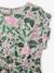 Robe en gaze de coton imprimée fille vert sauge - vertbaudet enfant 