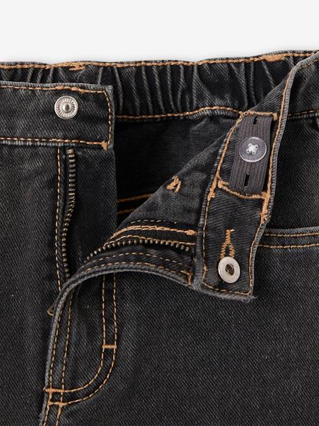 Jeans shortrokje voor meisjes antraciet+middenblauw - vertbaudet enfant 