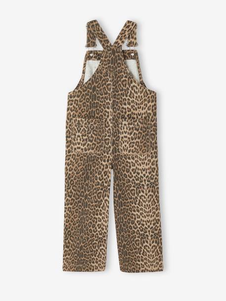 Salopette fille imprimée beige+multicolore - vertbaudet enfant 