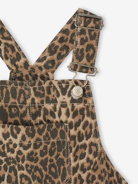 Salopette fille imprimée beige+multicolore - vertbaudet enfant 