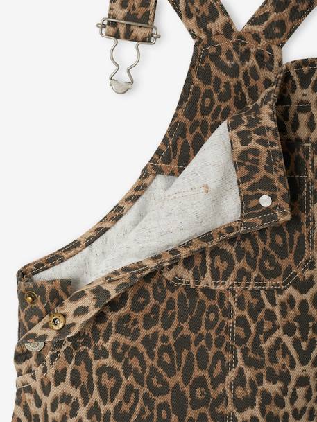 Salopette fille imprimée beige+multicolore - vertbaudet enfant 