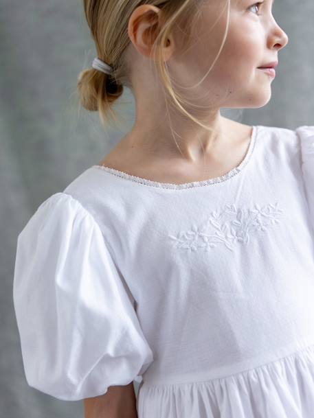 Robe fille Charlie- Cortège Arabesque écru - vertbaudet enfant 