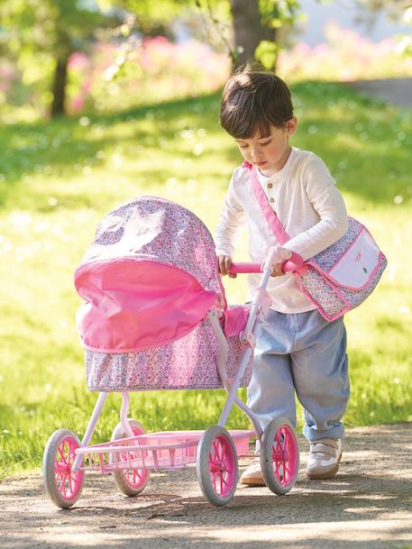 Landeau floral pour poupon rose - vertbaudet enfant 