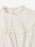 Blouse bi- matière fille détails en broderie anglaise écru - vertbaudet enfant 
