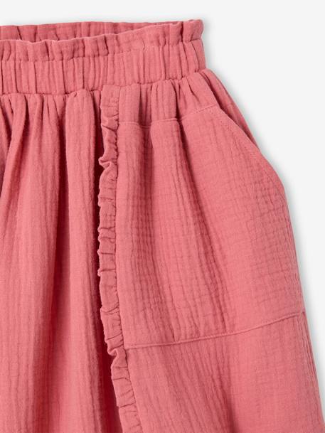 Jupe en gaze de coton tomette - vertbaudet enfant 