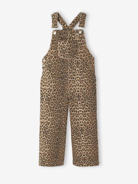Salopette fille imprimée beige+multicolore - vertbaudet enfant 