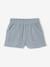 Ensemble bébé chemise rayée effet lin + short en gaze bleu grisé - vertbaudet enfant 