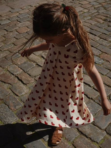 Robe imprimée Amour rouge rouge - vertbaudet enfant 