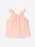 Set tanktop met print + short + haarband voor meisjes lichtroze - vertbaudet enfant 