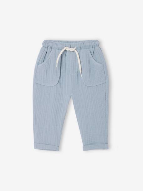 Pantalon en gaze coton bébé  - vertbaudet enfant
