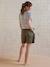 Short de grossesse avec bandeau en lyocell kaki - vertbaudet enfant 