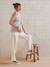 Pantalon de grossesse droit en gaze de coton sable - vertbaudet enfant 