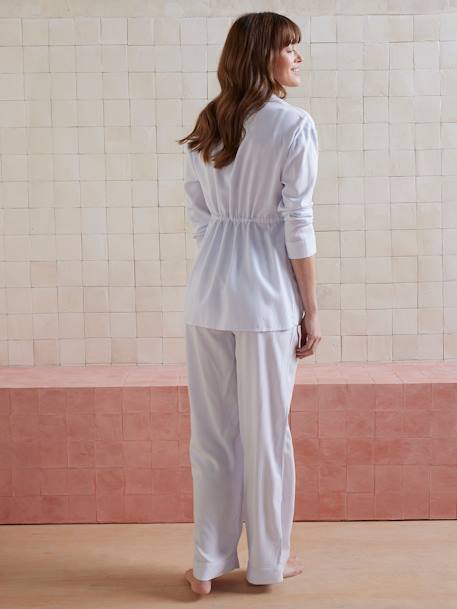 Ensemble 2 pièces pyjama uni Before and After bleu ciel - vertbaudet enfant 