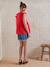 Mouwloze zwangerschapsblouse van katoenen voile grenadine+zwart - vertbaudet enfant 