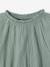 Tee-shirt blouse forme crop fille corail+écru+vert sauge - vertbaudet enfant 