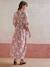 Robe longue cache-coeur grossesse et allaitement tomette - vertbaudet enfant 