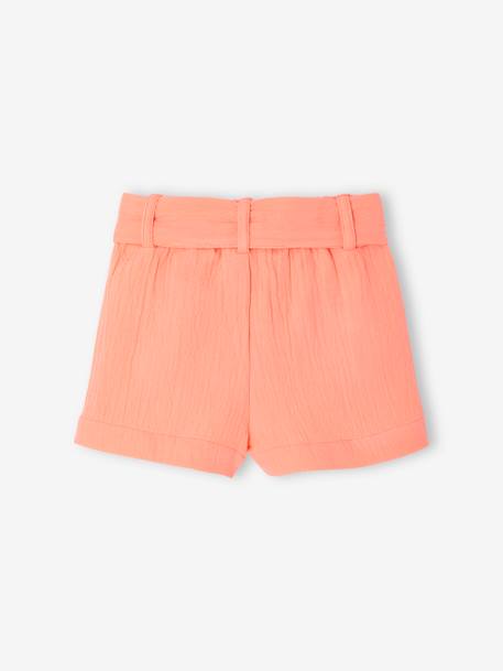 Short bébé en gaze de coton corail - vertbaudet enfant 