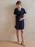 Robe courte fluide portefeuille unie grossesse et allaitement noir - vertbaudet enfant 