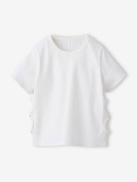 Fille-T-shirt fille ajouré côtés