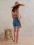 Denim short in mom style Before and After stone - vertbaudet enfant 