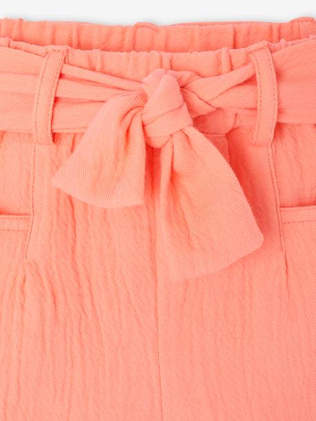 Short bébé en gaze de coton corail - vertbaudet enfant 