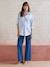 Chemise oversize rayée grossesse et allaitement bleu pâle - vertbaudet enfant 