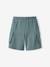 Bermuda van badstof voor jongens JONEN blauwgroen - vertbaudet enfant 