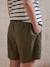 Short de grossesse avec bandeau en lyocell kaki - vertbaudet enfant 