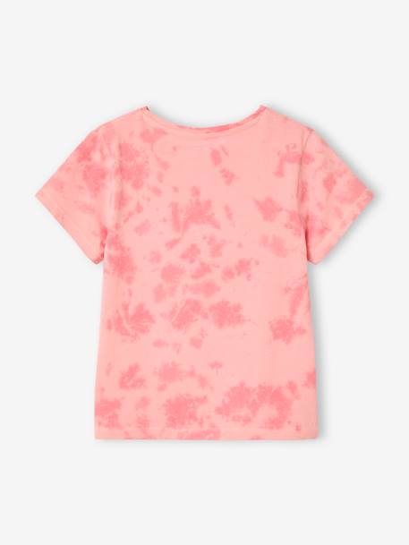 T-shirt tie & dye manches courtes fille rose bonbon - vertbaudet enfant 