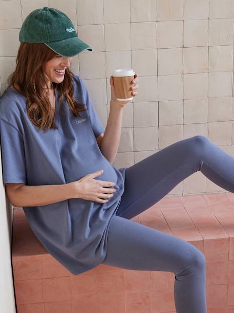 Ensemble 2 pièces grossesse homewear bleu ardoise - vertbaudet enfant 