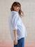 Chemise oversize rayée grossesse et allaitement bleu pâle - vertbaudet enfant 