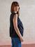 Blouse sans manches de grossesse voile de coton grenadine+noir - vertbaudet enfant 