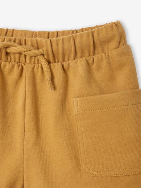 T-shirt met print + korte broek voor baby indigoblauw+karamel - vertbaudet enfant 