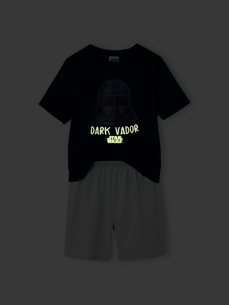 Pyjashort Star Wars Dark Vador avec détails phosphorescents marine - vertbaudet enfant 