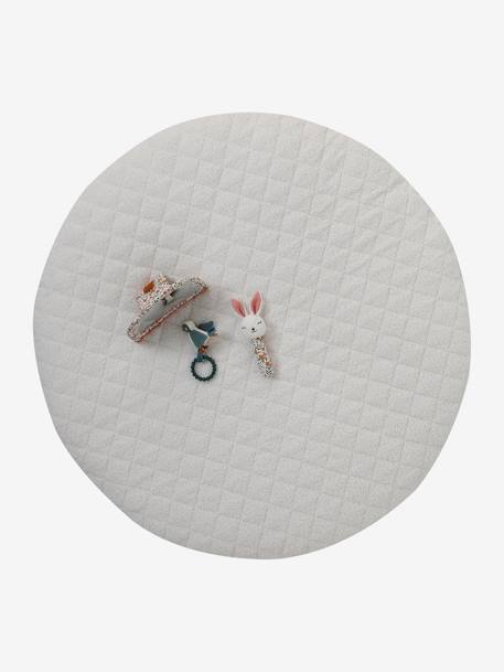 Omkeerbaar speelkleed RETRO FLOWER geel - vertbaudet enfant 