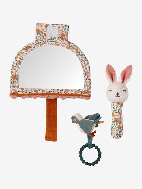 Omkeerbaar speelkleed RETRO FLOWER geel - vertbaudet enfant 