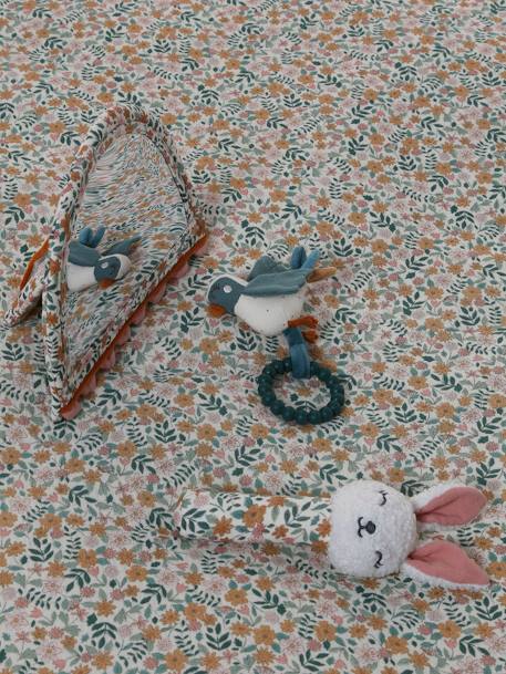 Tapis d'éveil réversible RETRO FLOWER jaune - vertbaudet enfant 