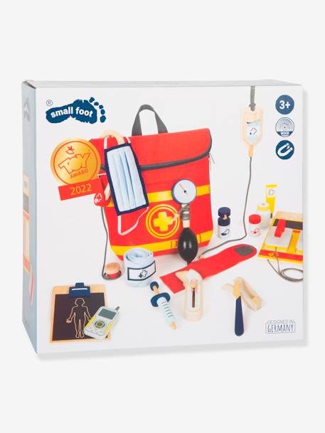 Sac à dos de secours pour enfants small foot®, 18 pièces rouge - vertbaudet enfant 