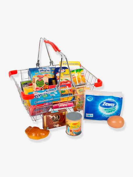 Winkelwagen voor kinderen met inhoud van SMALL FOOT®, metaal meerkleurig - vertbaudet enfant 