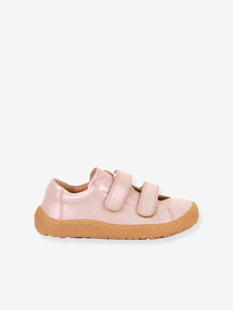 Chaussures pieds nus à scratch pour filles BAREFOOT BASE froddo corail+marine+rose - vertbaudet enfant 