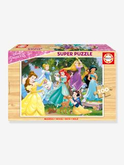 Jouet-Jeux éducatifs-Super puzzle bois 100p princesse Disney