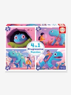Speelgoed-Educatief speelgoed-Puzzels-Puzzel 4 in 1 progressief sympathieke dinos EDUCA 