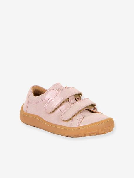 Barefootschoenen met klittenband voor meisjes BAREFOOT BASE FRODDO koraal+marineblauw+rozen - vertbaudet enfant 