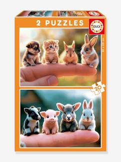 Speelgoed-Educatief speelgoed-Puzzels-Puzzel 2 x 20 stukjes baby dieren EDUCA 