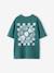 T-shirt garçon motif devant/dos effet délavé anthracite+vert d'eau - vertbaudet enfant 