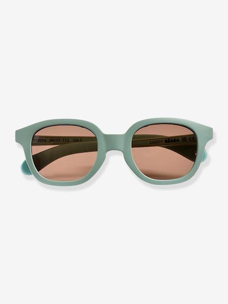 Lunettes 9-24 mois SQUARE Lucky marron imprimé+vert sauge - vertbaudet enfant 