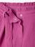Short en gaze de coton avec ceinture fille violet - vertbaudet enfant 