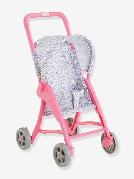 Kinderwagen Oursons voor pop - COROLLE blauw+rozen - vertbaudet enfant 